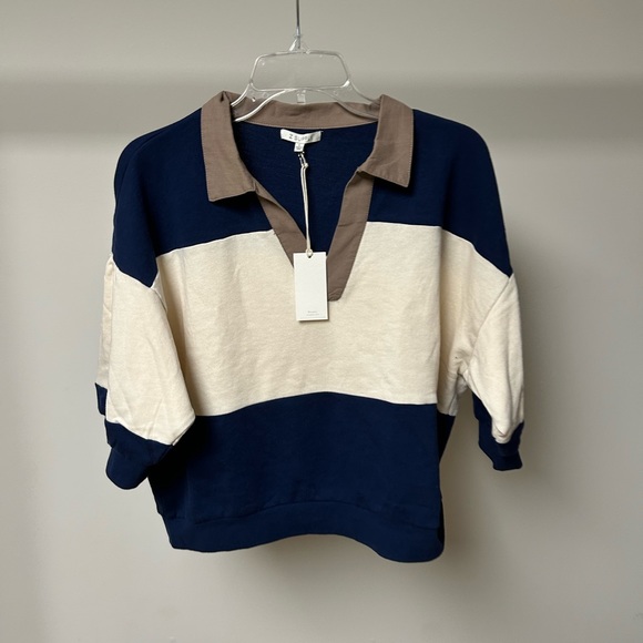 Z supply rugby short sleeve sweatshirt sandstone - Picture 1 of 2